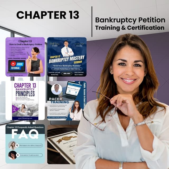 Chapter 13 Bankruptcy Petition Training and Certification