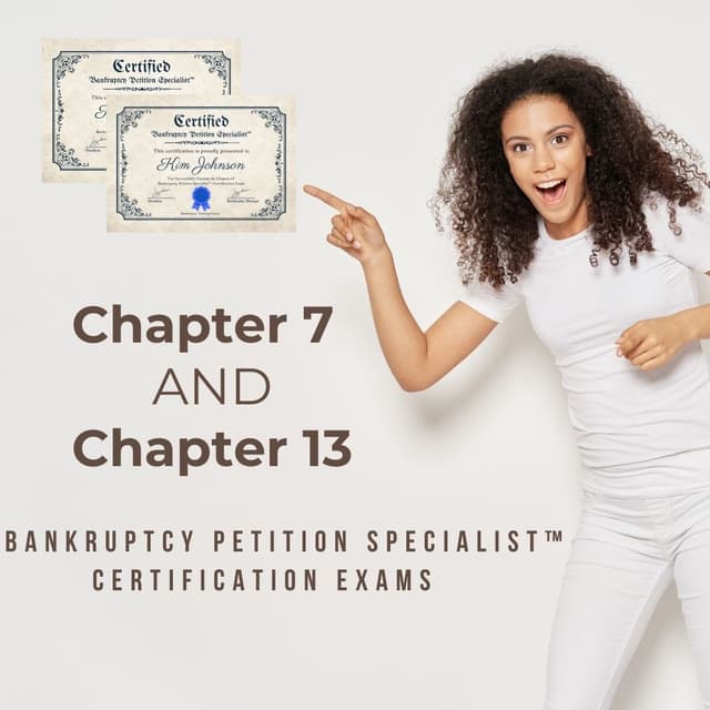 Chapter 7 and 13 Certification