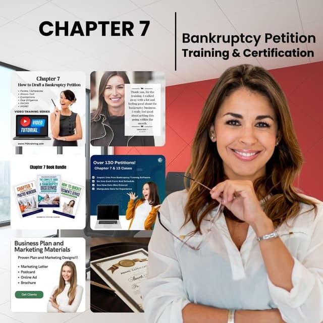 Chapter 7 Bankruptcy Petition Training and Certification