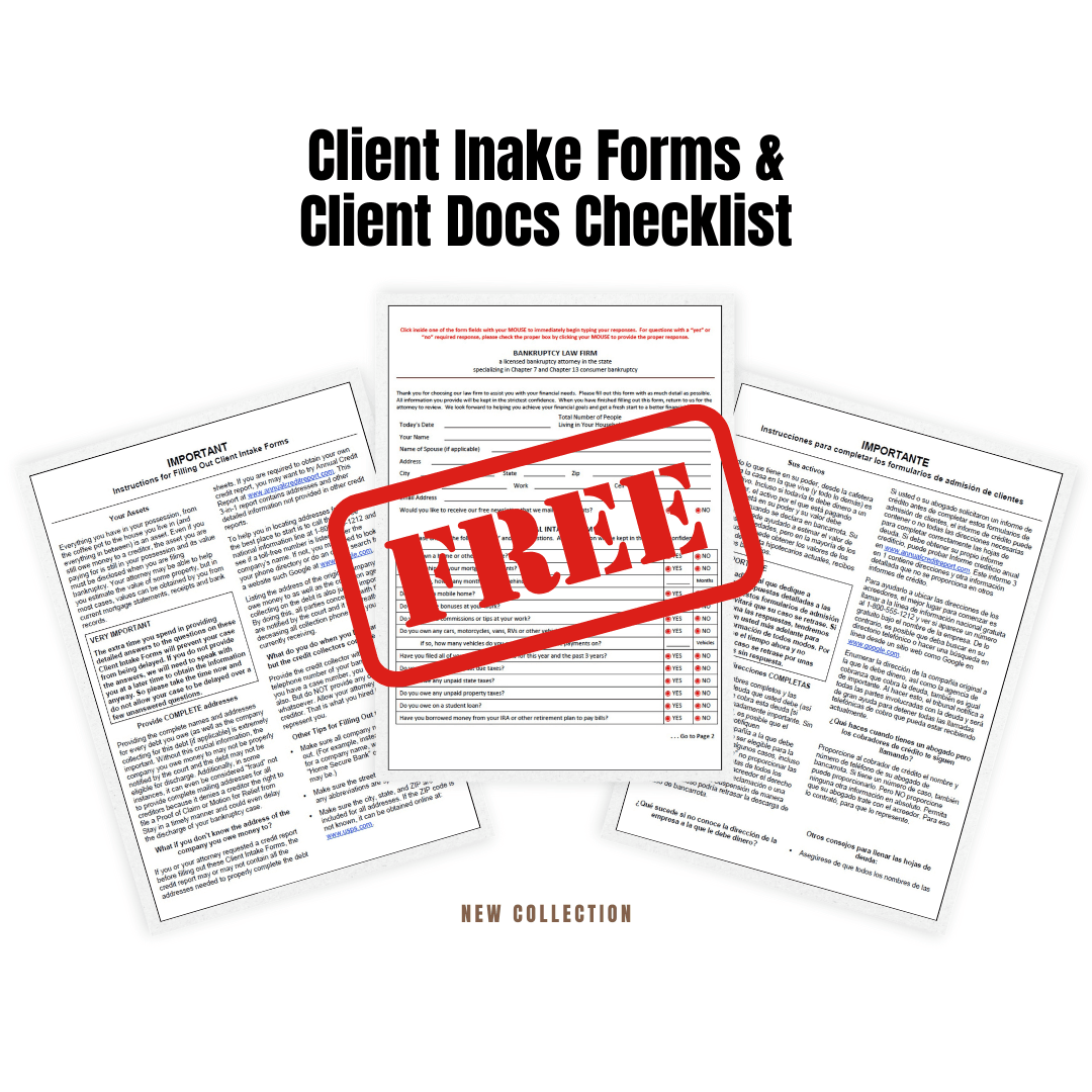 Client Intake Forms Package